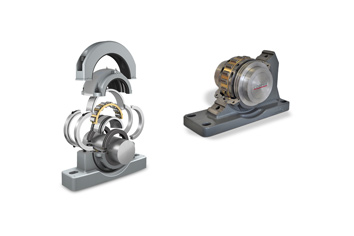 Split-to-the-shaft bearing units