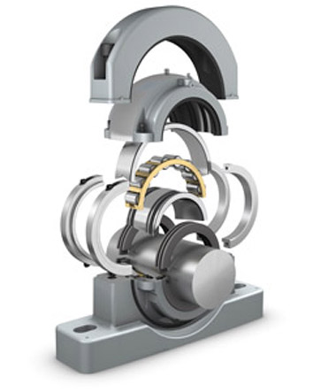 Exploded view of a Cooper bearing