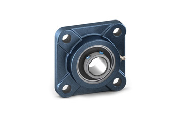 Square 4-bolt flanged bearing unit