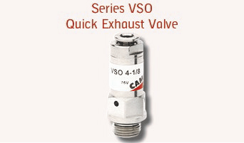 New series VSO quick exhaust valve by Camozzi