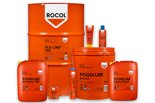 A range of Rocol Food lube lubricants in different sizes