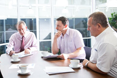 Discussion around table