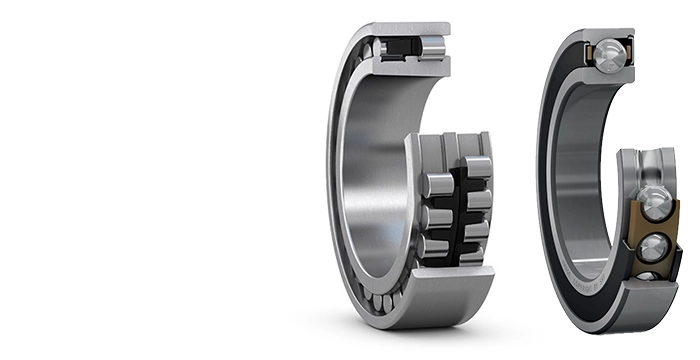 Single and double row precision bearings