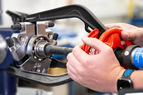 Using a bearing puller
