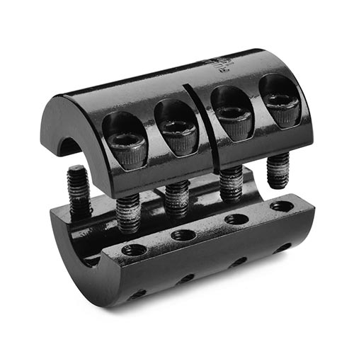 Ruland SPK-20-F Two-Piece Clamping Shaft Collar With Keyway, Black