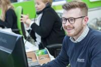 Sales staff talking on the phone
