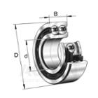 FAG Double Row Angular Contact Ball Bearing, Steel cage, Split inner ring