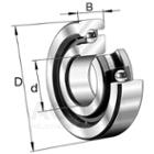 Axial angular contact ball bearing 7602..-TVP, single direction, no screw mounting