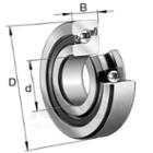 FAG Axial angular contact ball bearings 7602..-2RS, single direction, with contact angle α = 60°, restricted tolerances, lip seals on both sides