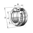 234412-M-SP,  FAG,  Axial angular contact ball bearing,  double direction,  separable,  restricted tolerances