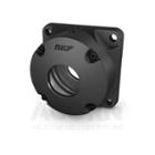 SKF FNL cast flanged, non-split housing square 4 bolt, through shaft