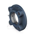 SKF Round flanged ball bearing unit, housing only, 4 bolt holes