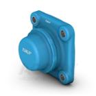 SKF Food line designed for hygiene blue composite four bolt flange bearing unit 
