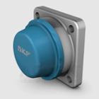 SKF Square flanged ball bearing unit with set screw locking, stainless steel housing