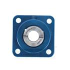 Hygenic Blue 4-Bolt flanged with Poly-Round Insert