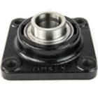 YCJ35SGT,  Timken,  Four Bolt Flange Ball Bearing Unit with Setscrew and Shaft Guarding Technology®