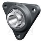 INA Three-bolt flanged housing unit, cast iron, eccentric locking collar, P seals
