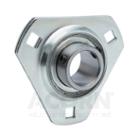 Triangular flange pressed steel 3-bolt unit