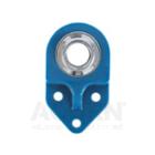 SUCBFB206-20/FVSL613,  Timken,  Hygenic Blue 3-Bolt flanged with Food Grade Solid Lube