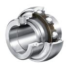 Radial insert ball bearing, spherical outer ring, location by eccentric locking collar, R seals