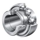 Radial insert ball bearing, spherical outer ring, location by eccentric locking collar, L seals