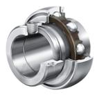 Radial insert ball bearing, spherical outer ring, location by eccentric locking collar, T seals