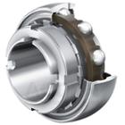 Radial insert ball bearing, spherical outer ring, location by adapter sleeve, RSR seals
