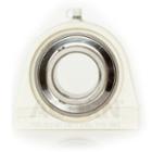 White composite Short base pillow block, Stainless steel insert