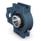SKF Take-up cast iron unit with insert ball bearing, set screw locking and extended inner ring, JIS