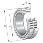 Cylindrical roller bearing, full complement roller set, two-row
