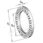 INA Axial cylindrical roller and cage assembly, single direction.
