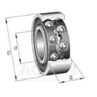 FAG Double Row Deep Groove Ball Bearing, Polymer cage 