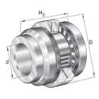 ZARN3062-L-TV-A,  INA,  Needle roller/axial cylindrical roller bearing,  double direction,  long shaft locating washer
