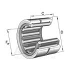 NKS 22 XL,  INA,  Single row needle roller bearing with machined rings,  with flanges,  without inner ring