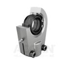 INA Hydraulic rod end, with thread clamping device, R/H thread, requiring maintenance, steel/steel