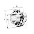 FAG Self-aligning ball bearing, plastic cage