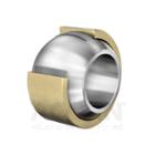 Radial spherical plain bearing, maintenance-free, sliding layer: PTFE film, brass outer ring, DIN ISO 12240-1, dimension series K, open design