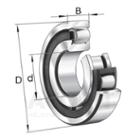 20216-TVP,  FAG,  Single Row Barrel Roller Bearing