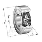 INA Track roller, two-row, no plastic tyre