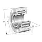 Yoke type track roller, full complement cylindrical rollers with axial guidance, labyrinth seals