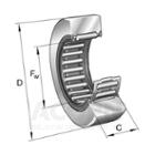 Yoke type track roller, without axial guidance, lip seals