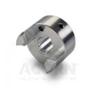 Backlash-free jaw coupling hub, set screw style with keyway	Imperial