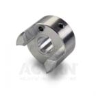 MJSC25-10-A,  Ruland,  Backlash-free jaw coupling hub,  set screw style with keyway