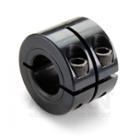 One-piece double wide shaft collar, Black oxide steel