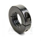 One-piece shaft collar, Threaded, Black oxide steel