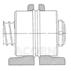 FBPF40PAIRPLUMMERFLANGESF,  Ewellix,  Flange for BSFB