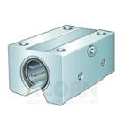 Linear ball bearing and housing unit; open design, sealed, greased, with relubrication facility