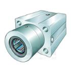 Linear plain bearing and housing unit