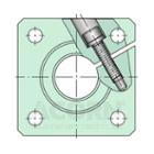 FW 12 B,  INA,  Shaft support block with flange