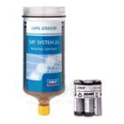 SKF System 24 automatic lubricator canister with batteries and filled with 250ml of LGFQ 2 food compatible, high load grease